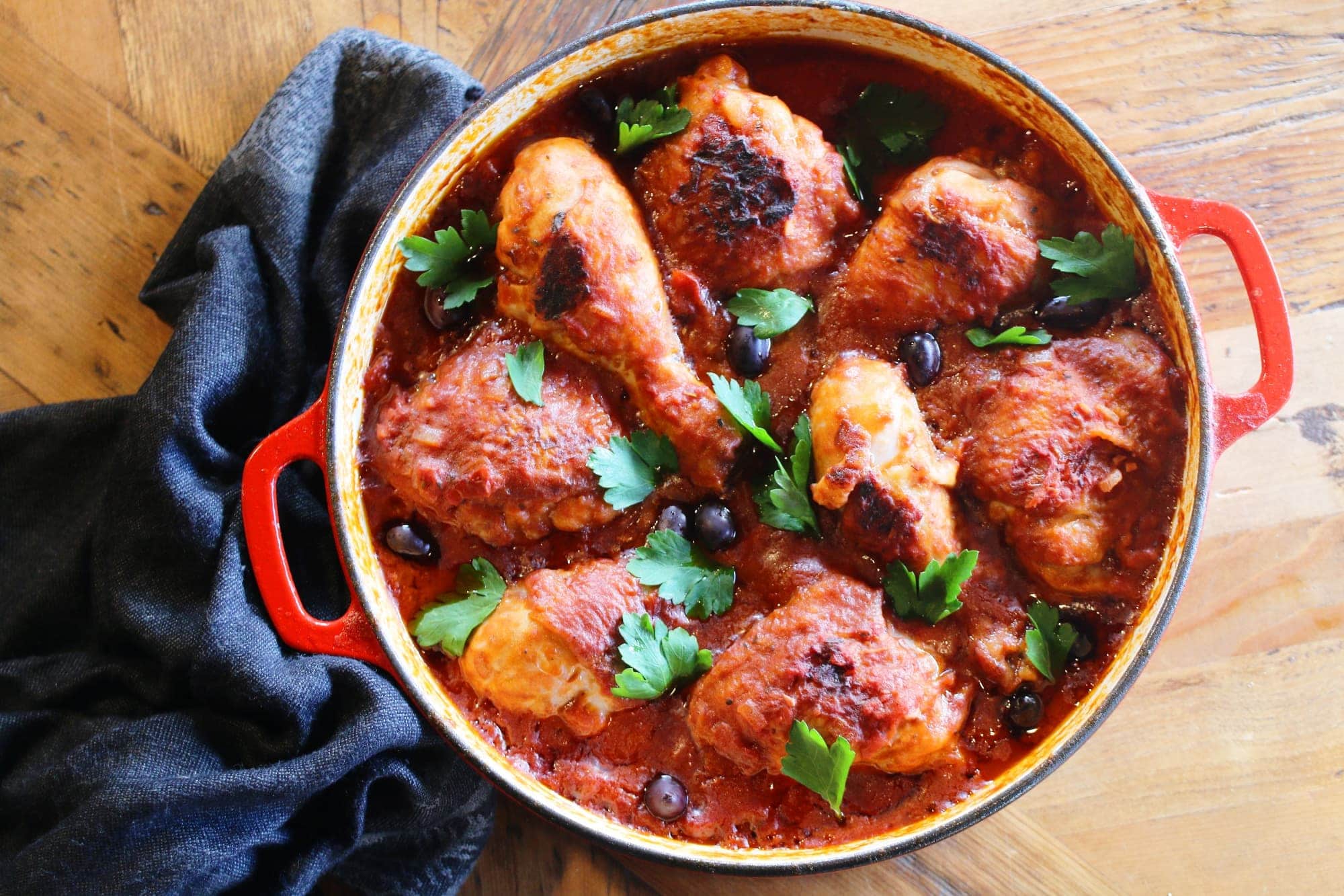 This authentic Italian chicken cacciatore recipe is absolutely delicious.