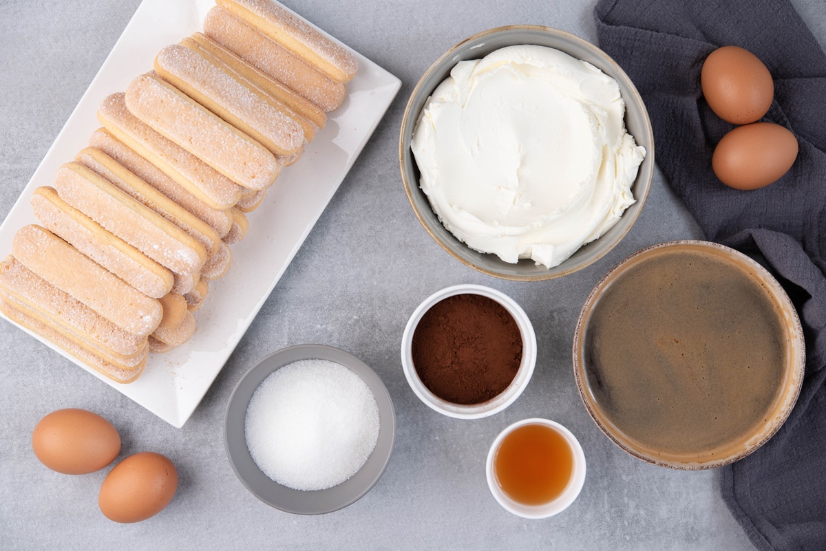 ingredients for tiramisu