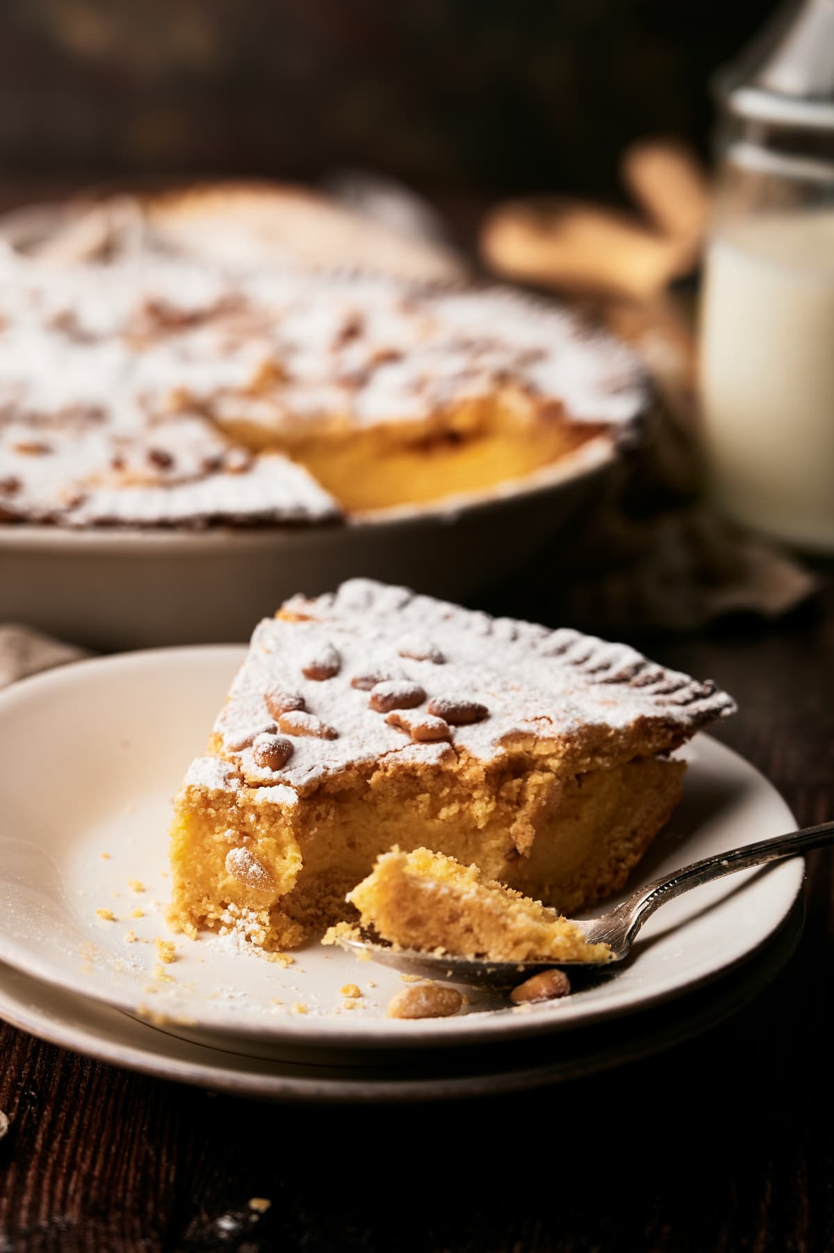 torta della nonna recipe - italian custard cream tart
