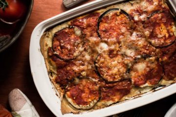 Eggplant Lasagna recipe with herb