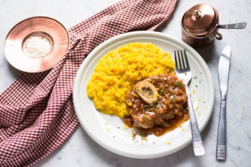 ossobuco e risotto alla milanese