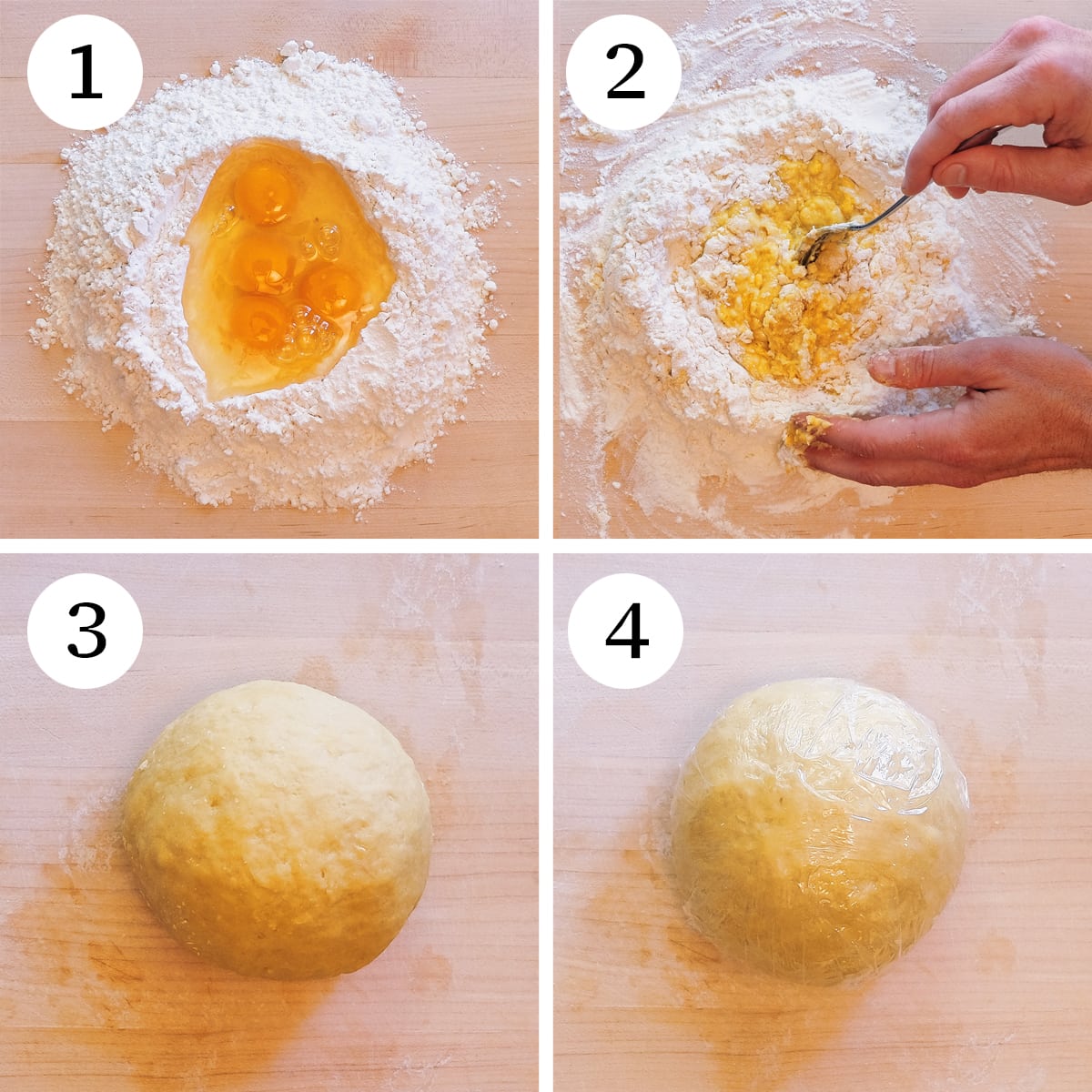 Homemade garganelli step by step