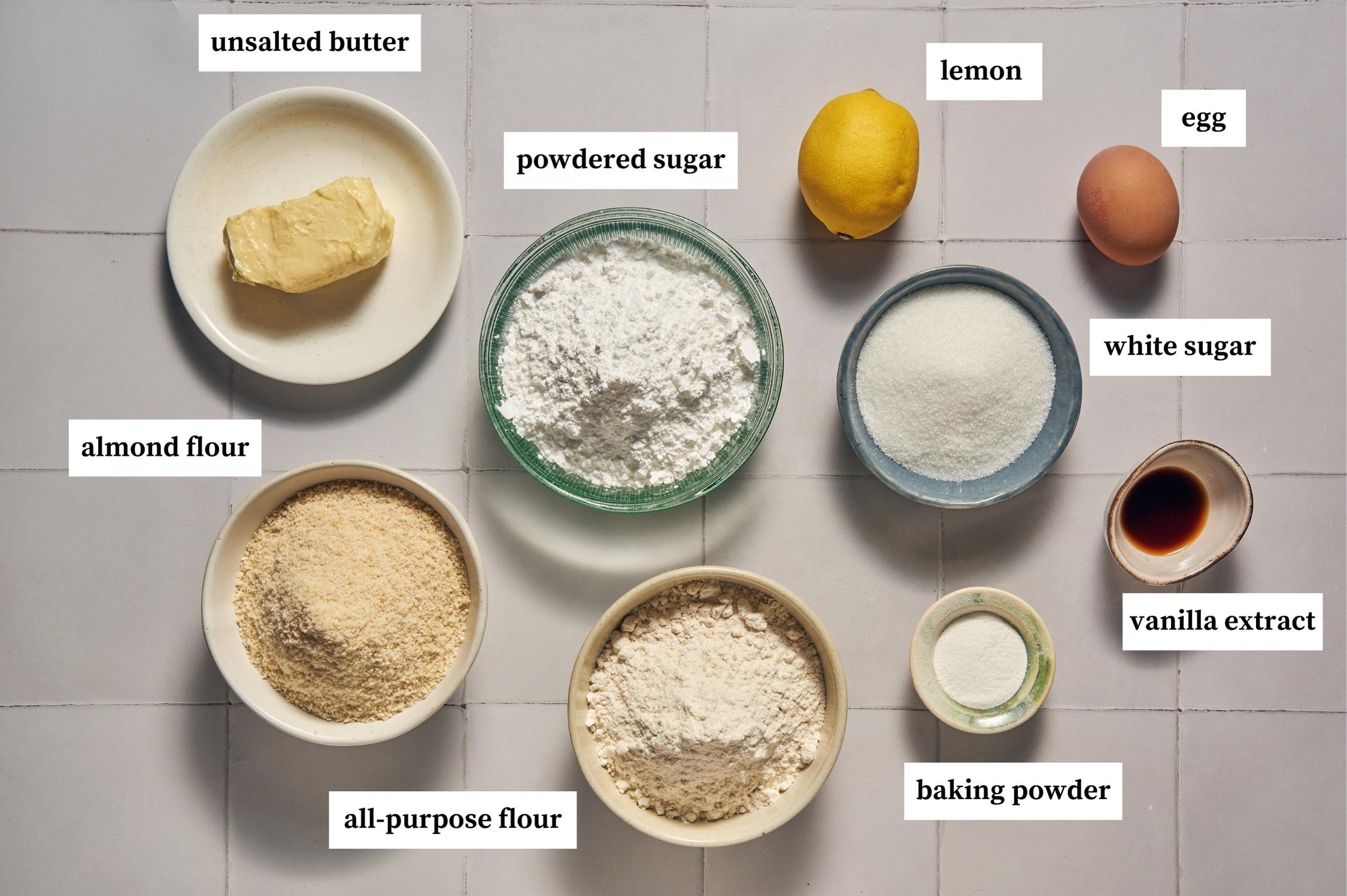 almond cookies ingredients