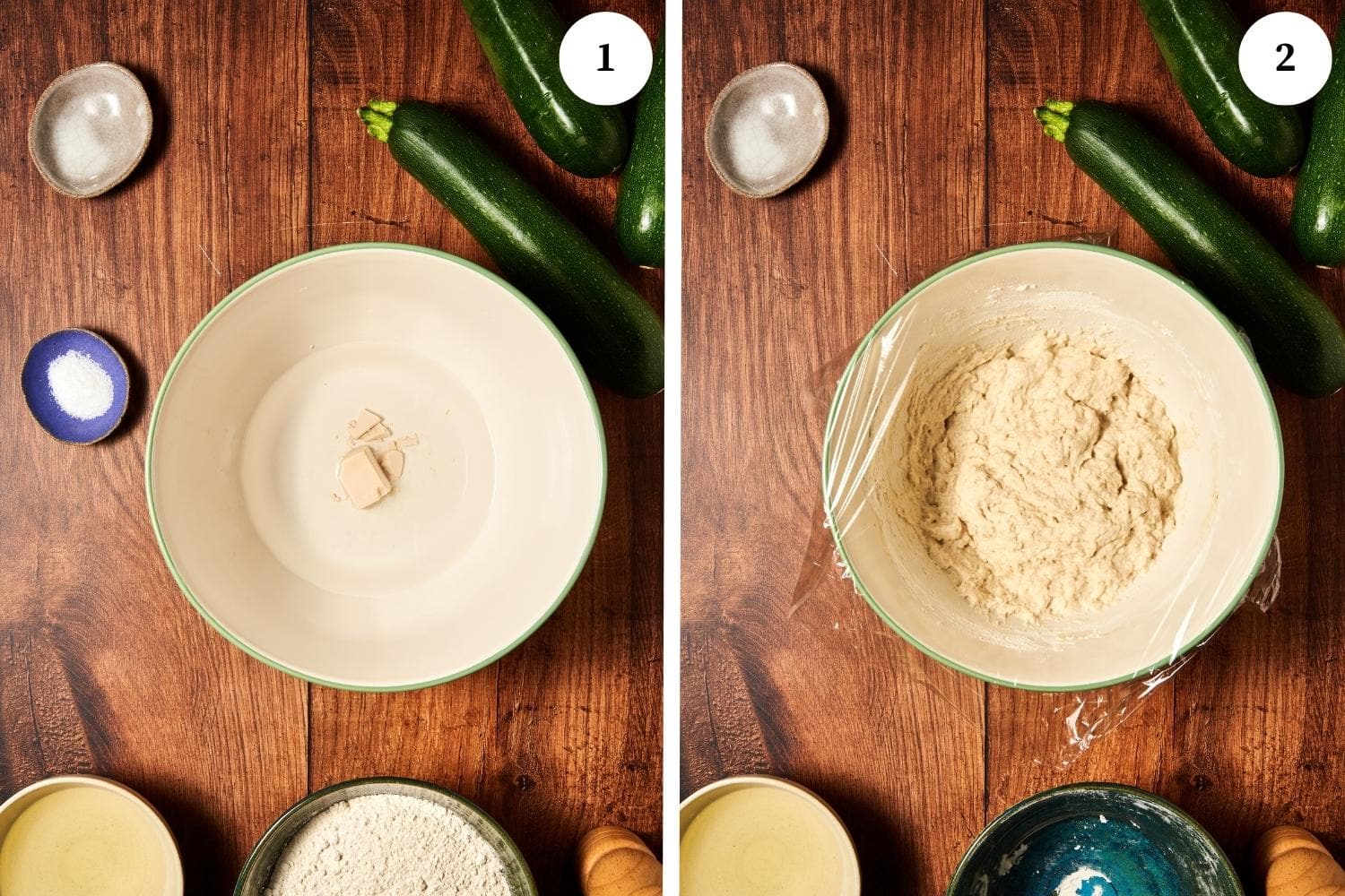 zucchini fritters procedure.