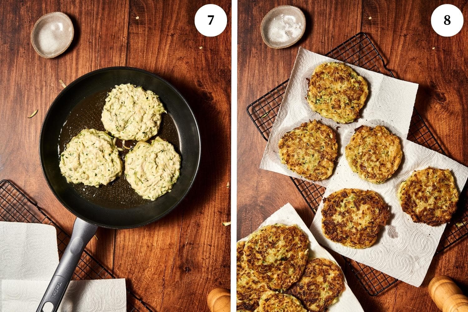 zucchini fritters procedure