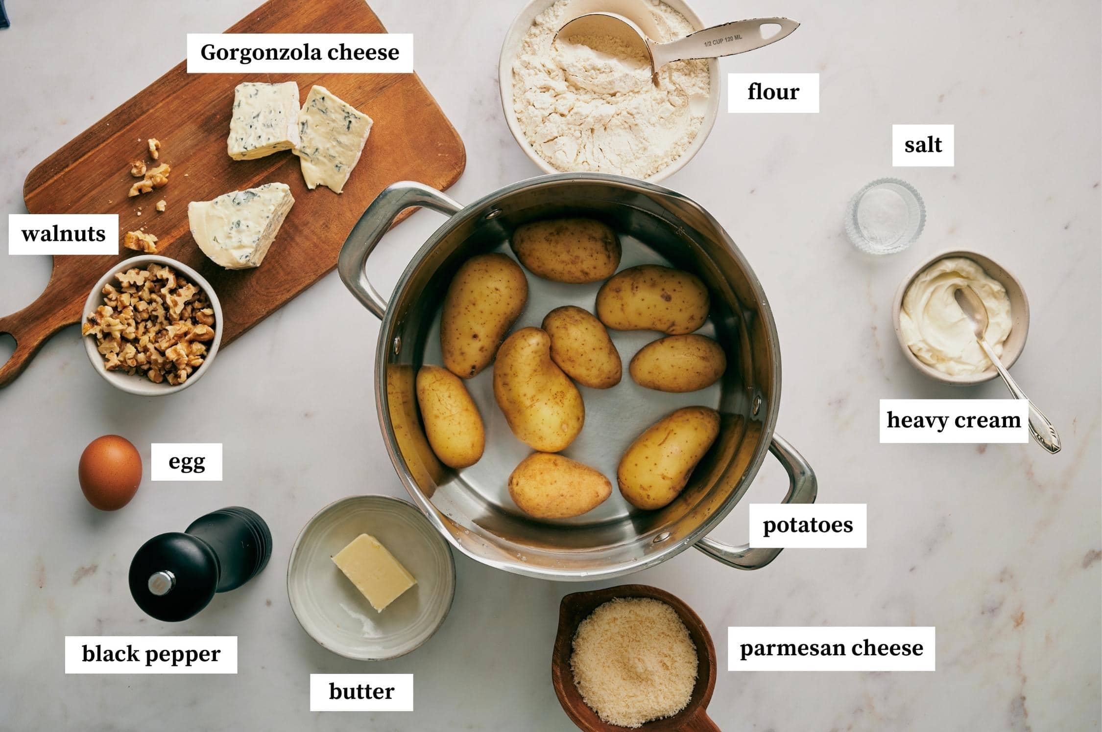 gnocchi with gorgonzola ingredients