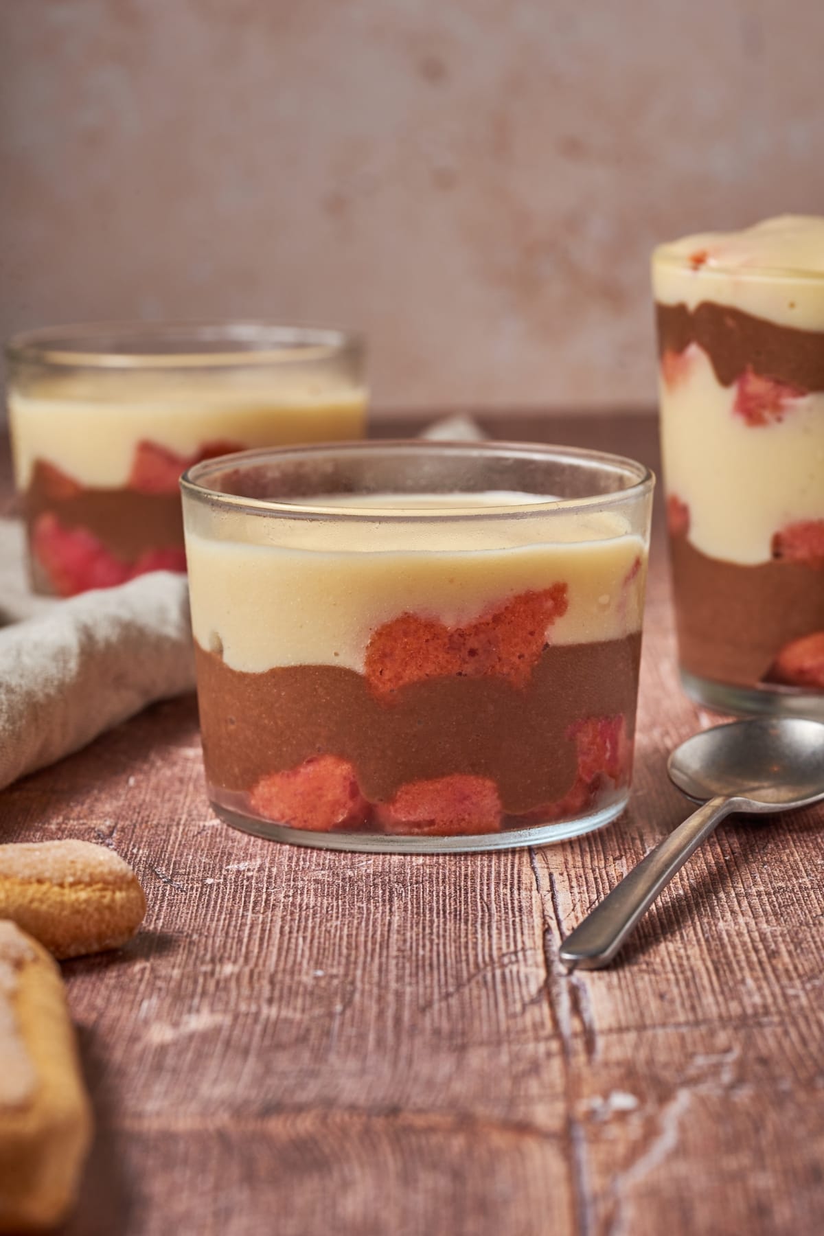 Zuppa inglese in a small cup
