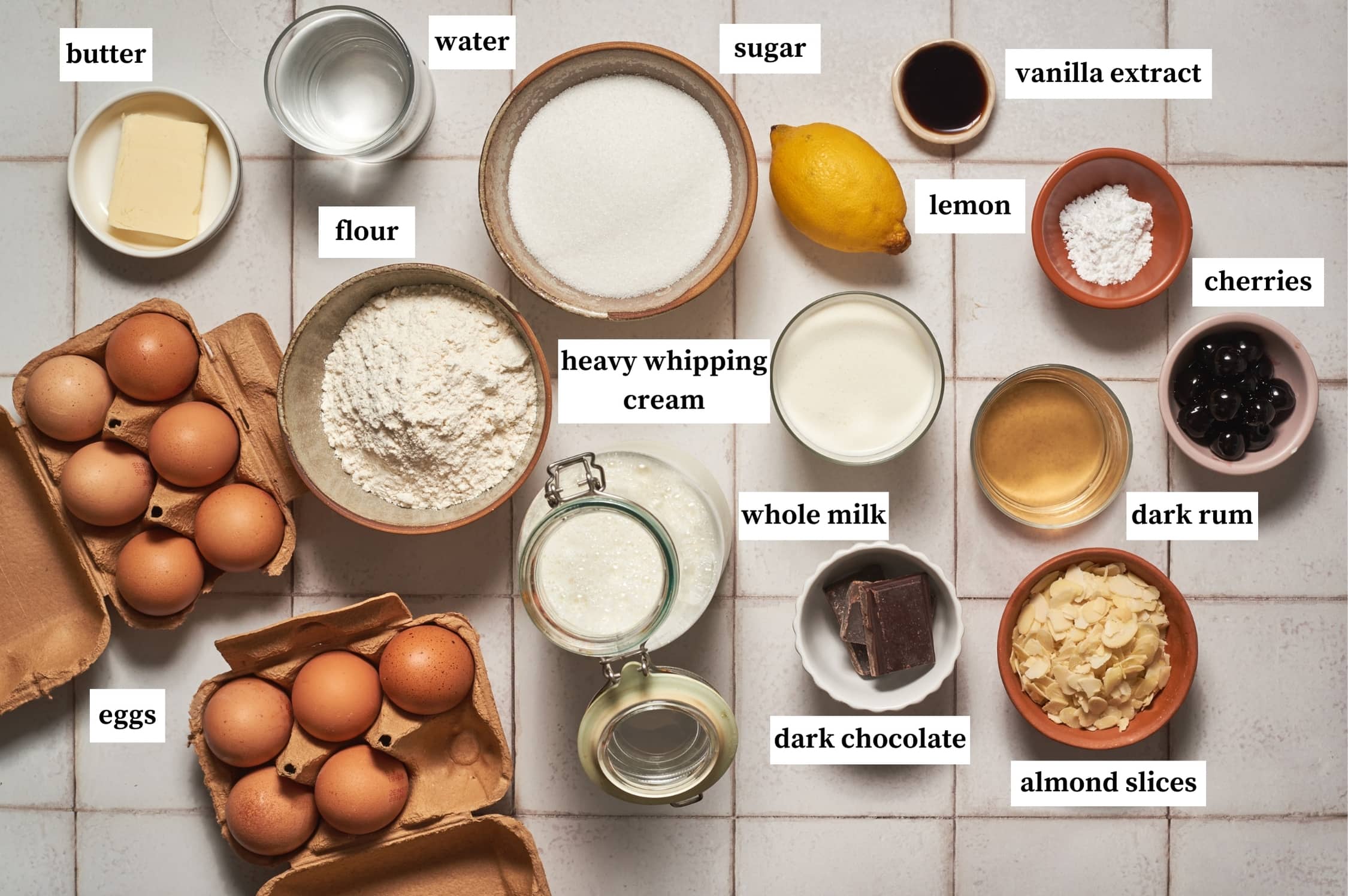 italian rum cake ingredients
