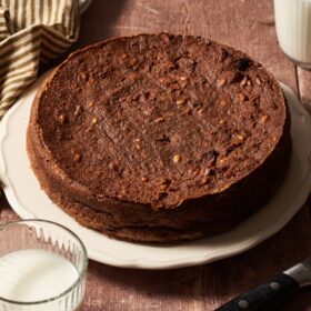 torta paesana with amaretti e cioccolato