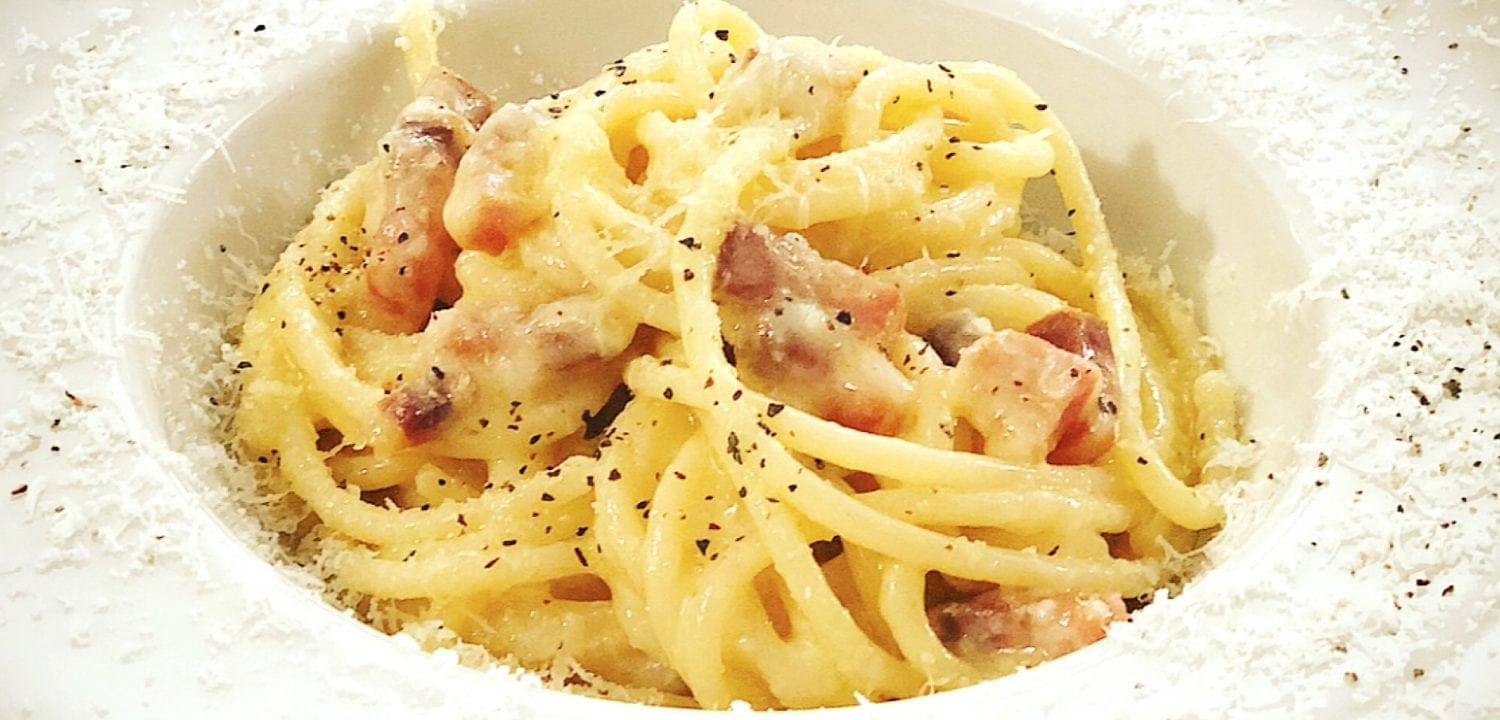 Bavette Pasta with Pancetta and Pecorino