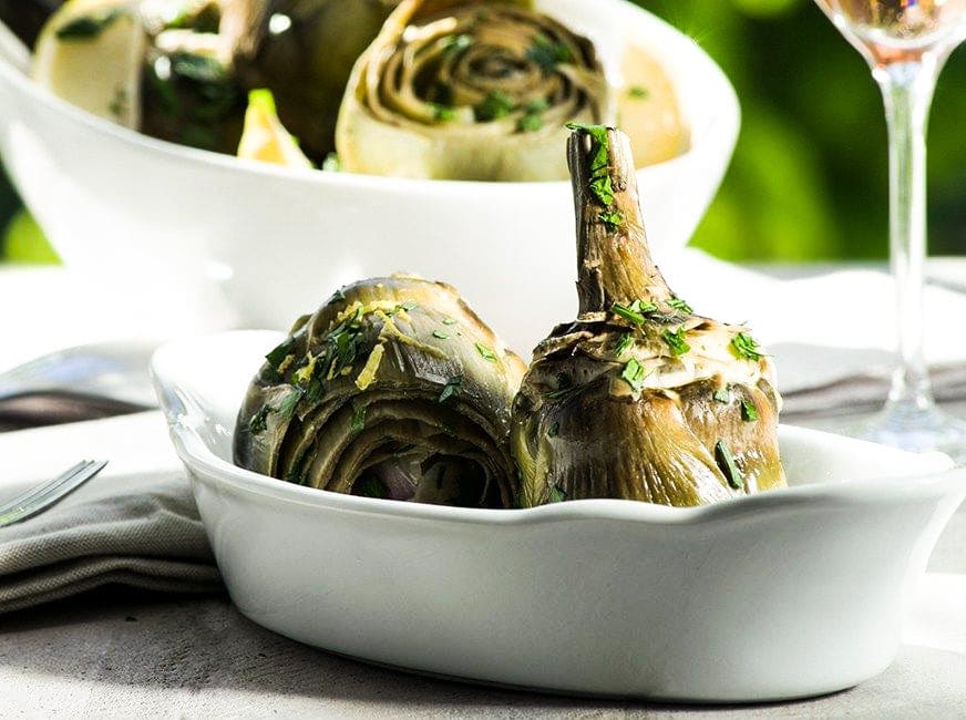 Carciofi alla Romana - Roman Style Artichokes
