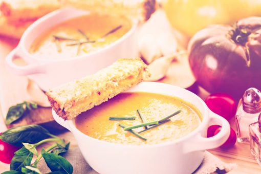 Chilled Roasted Italian Tomato Soup Recipe