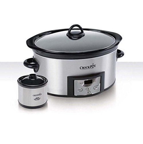 Crock-Pot 6-Quart Countdown Programmable Oval Slow Cooker with Dipper