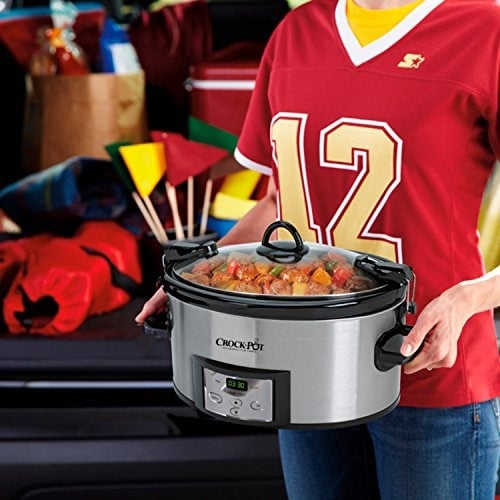 Crock-Pot SCCPVL610-S Programmable Cook and Carry Oval Slow Cooker