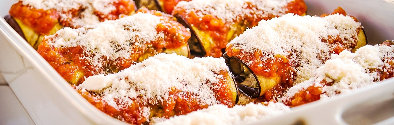 Eggplant Cannelloni close up