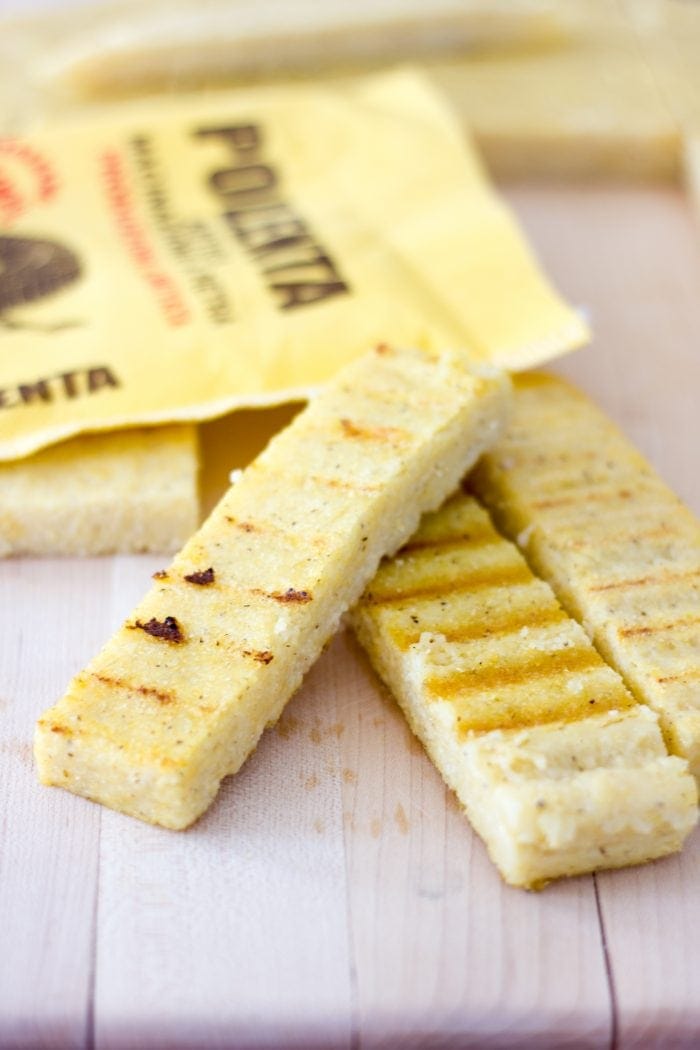 grilled polenta strips