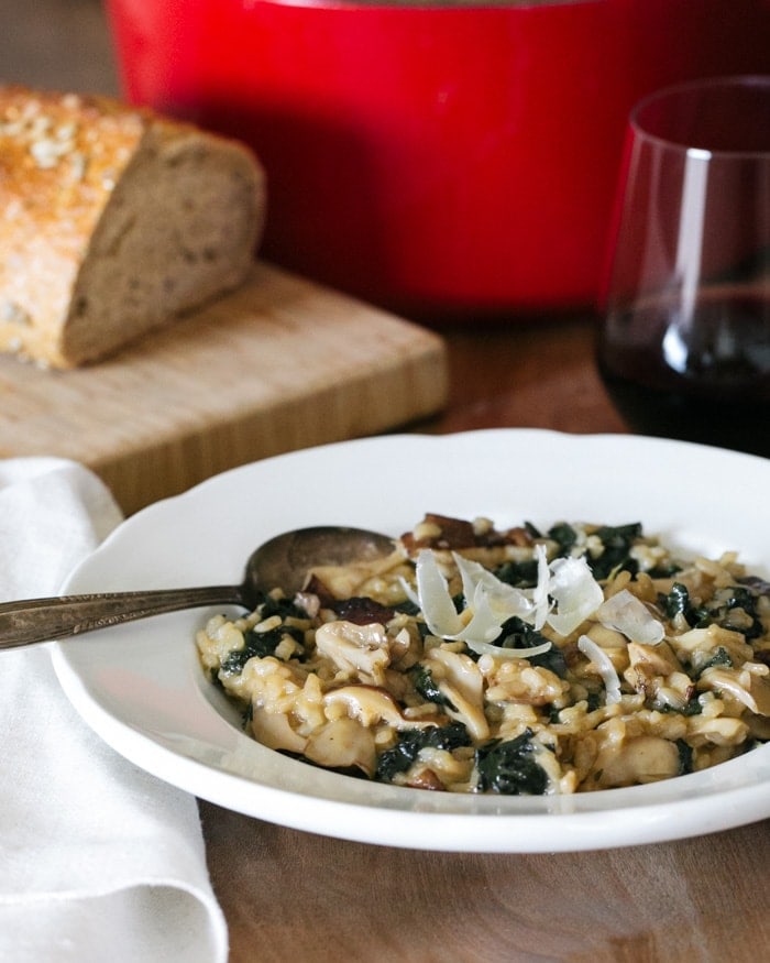 Mushroom and Kale Risotto Recipe