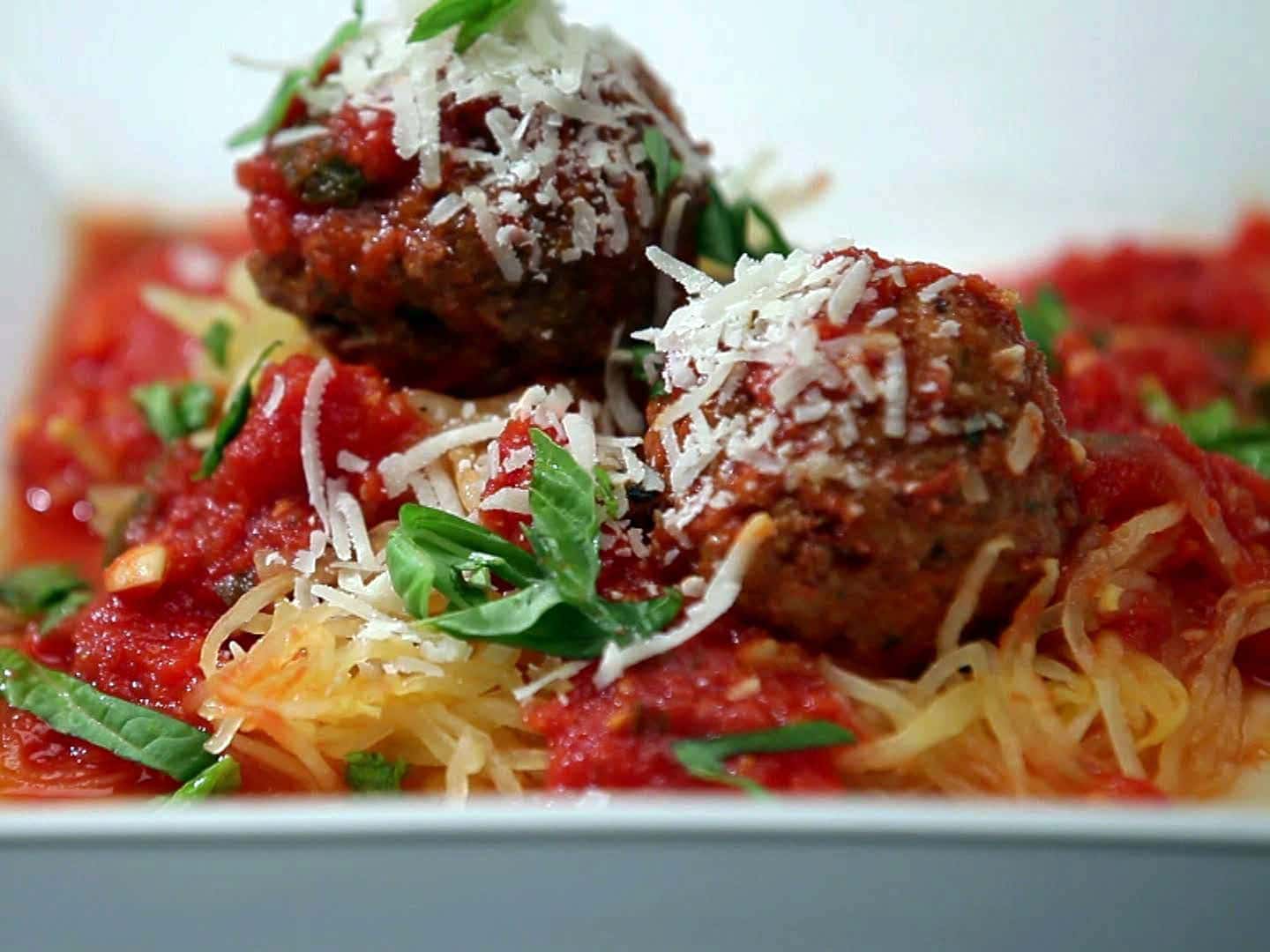 Italian meatballs and sauce is a classic dish.