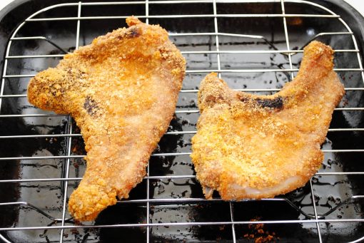 Oven Baked Crispy Pork Chops