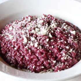 Risotto with red wine is a great choice for those who want to reduce the risk of heart diseases.