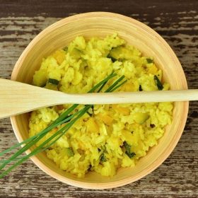 Risotto with Asparagus and Chicken reci
