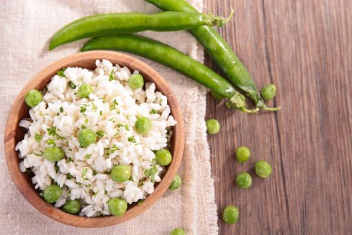 risotto with english peas recipe