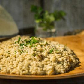 Risotto with Jerusalem artichokes