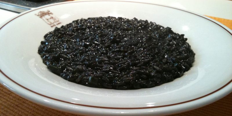 Risotto with squid ink