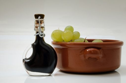 Balsamic Vinegar and grapes