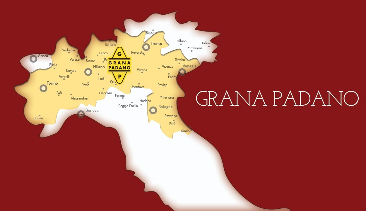 Grand Padano production map