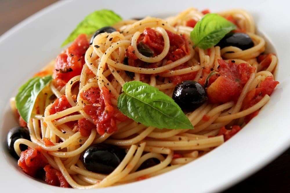 This spaghetti marinara recipe is amazing.