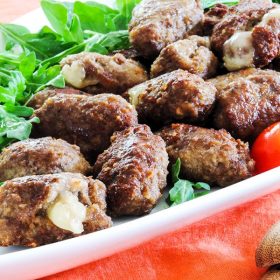 mozzarella stuffed meatballs recipe