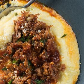 polenta with ragu