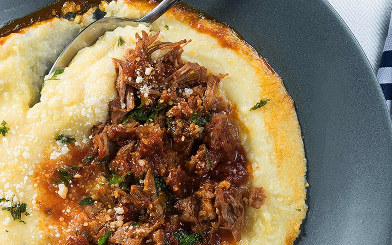 polenta with ragu