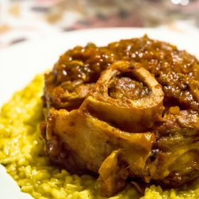 Risotto alla milanese con ossobuchi