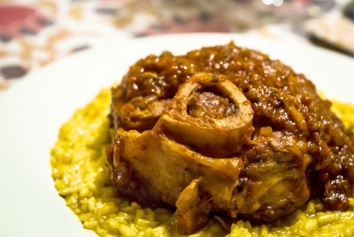 Risotto alla milanese con ossobuchi
