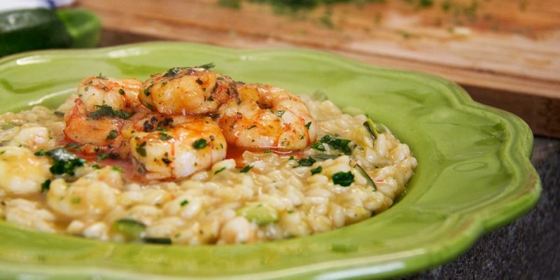 risotto con gamberi