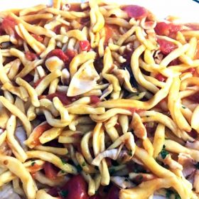 Strozzapreti Pasta with Squid Recipe