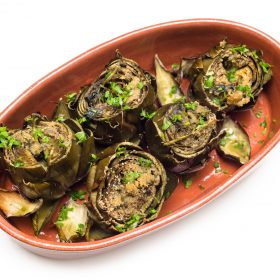 stuffed artichokes with breadcrumnbs and meat recipe
